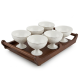 Bowl Set 6 Pcs With Wooden Tray